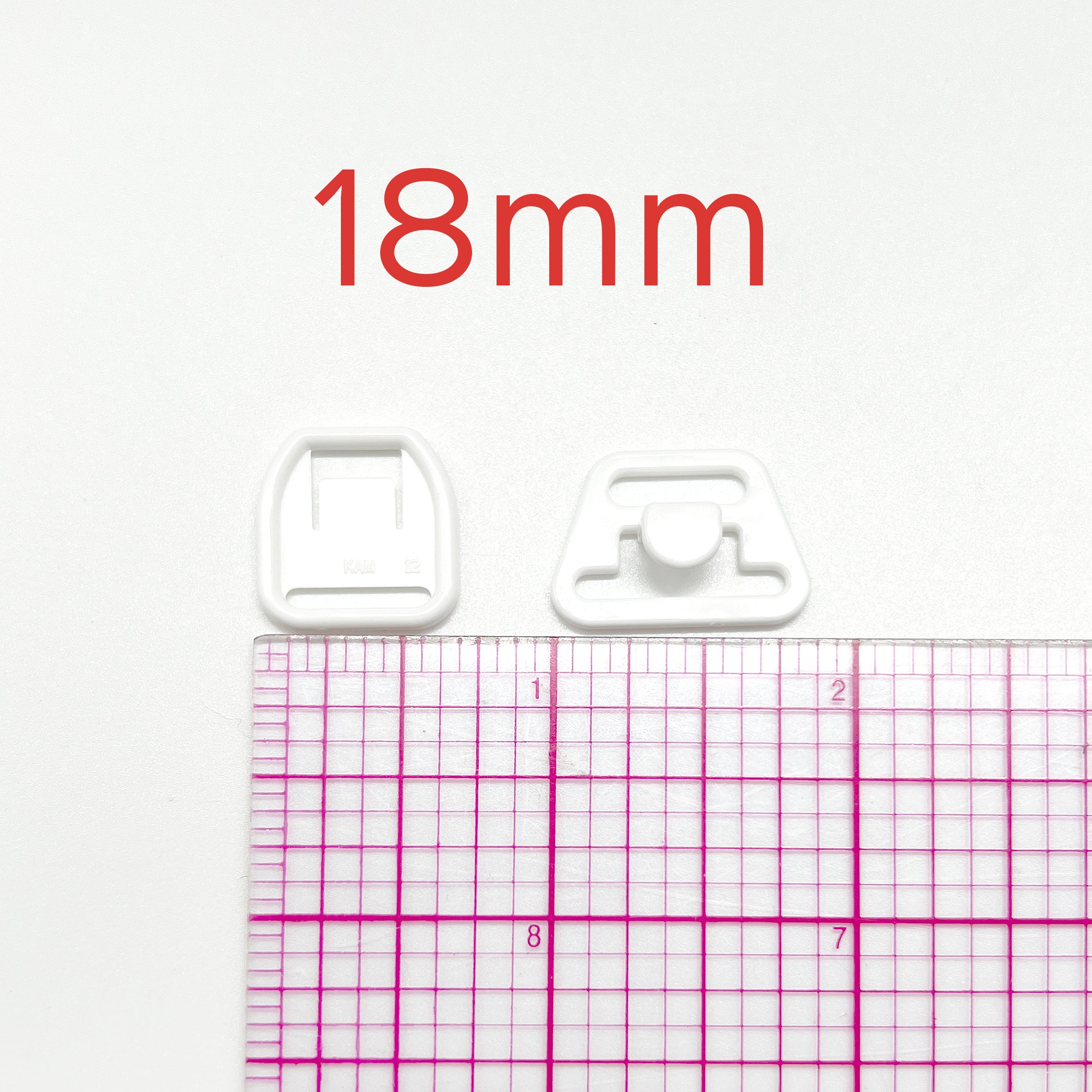 1/2" (12mm) or 3/4" (18mm) Maternity Bra Strap Hooks in Black, White & Ivory- Set of 2 - Stitch Love Studio