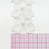White Layered Butterfly Bow with Pearlesque Bead Cluster Applique- Set of 4