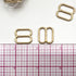 CLEARANCE- 484 Pair of Tall Thick Sliders in Gold for Swimwear or Bra making- 5/8" / 15mm - Stitch Love Studio
