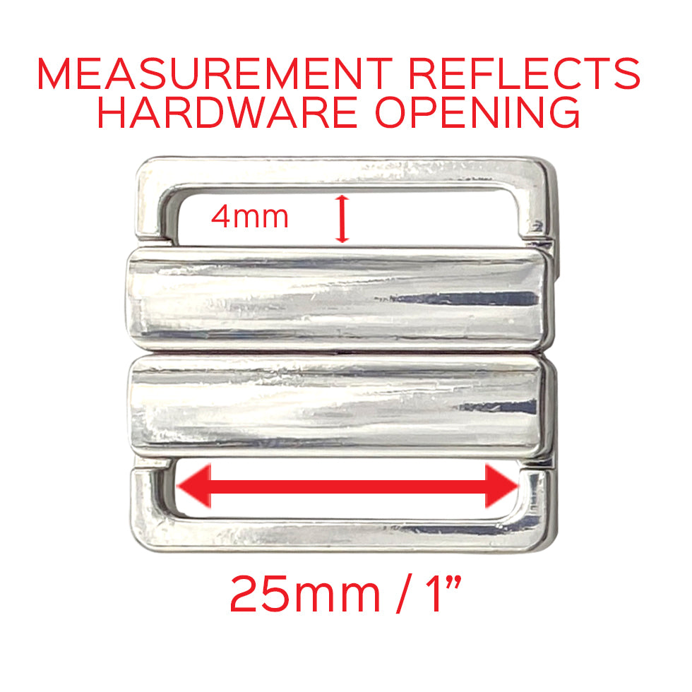 1" (25mm) Metal Front Closures - Stitch Love Studio