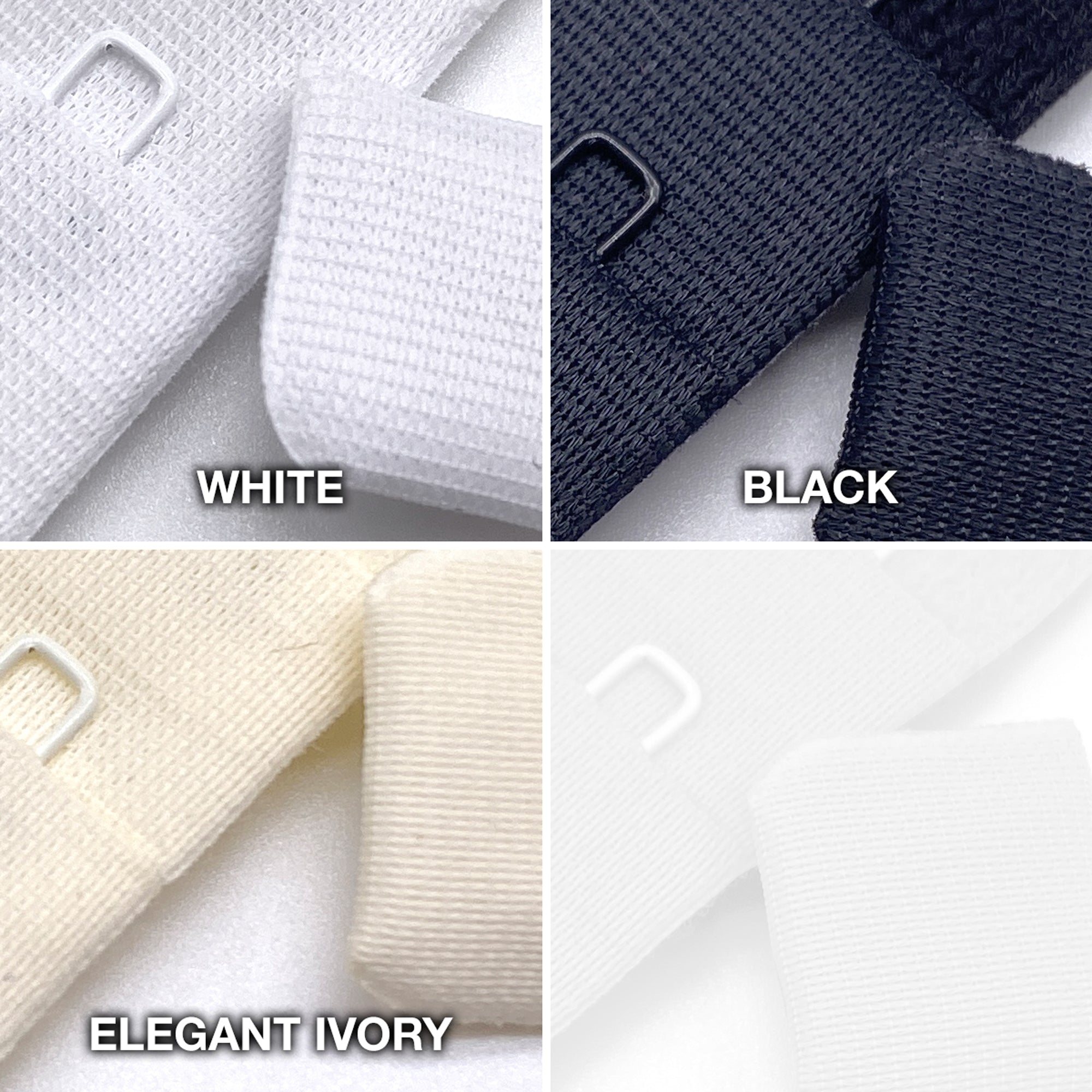 Continuous 3 Row Hook and Eye Tape, by the 1/4 Yard Increments - Stitch Love Studio