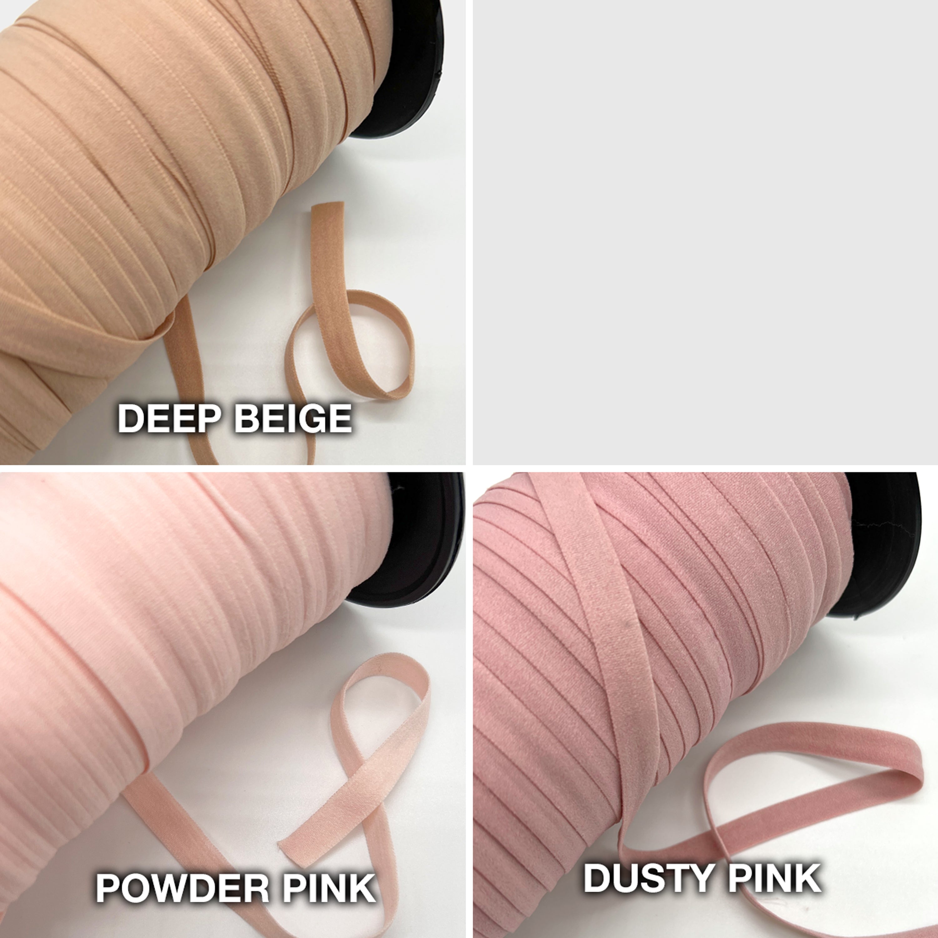 3/8” (10mm) Super Flat Soft Matte Elastic, Stretch Trim- 2 Yards - Stitch Love Studio