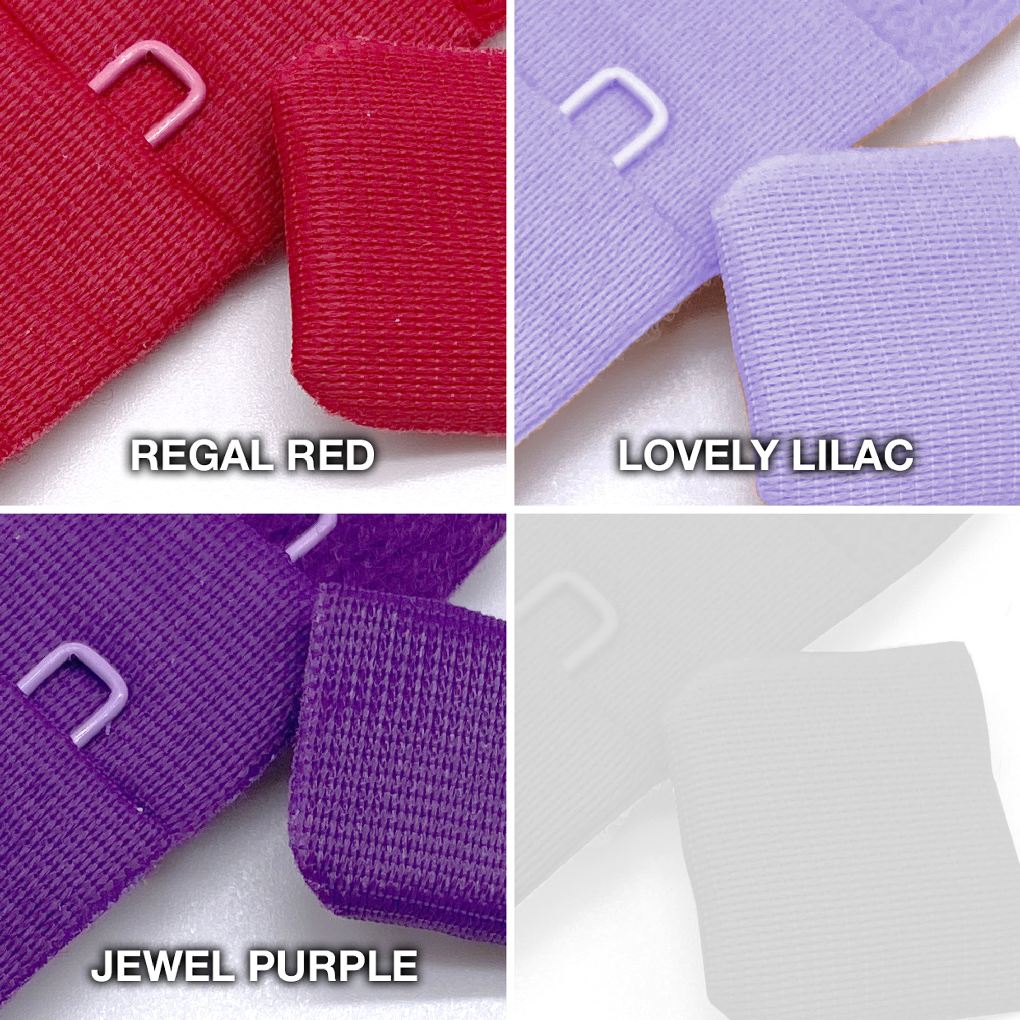 Continuous 3 Row Hook and Eye Tape, by the 1/4 Yard Increments - Stitch Love Studio