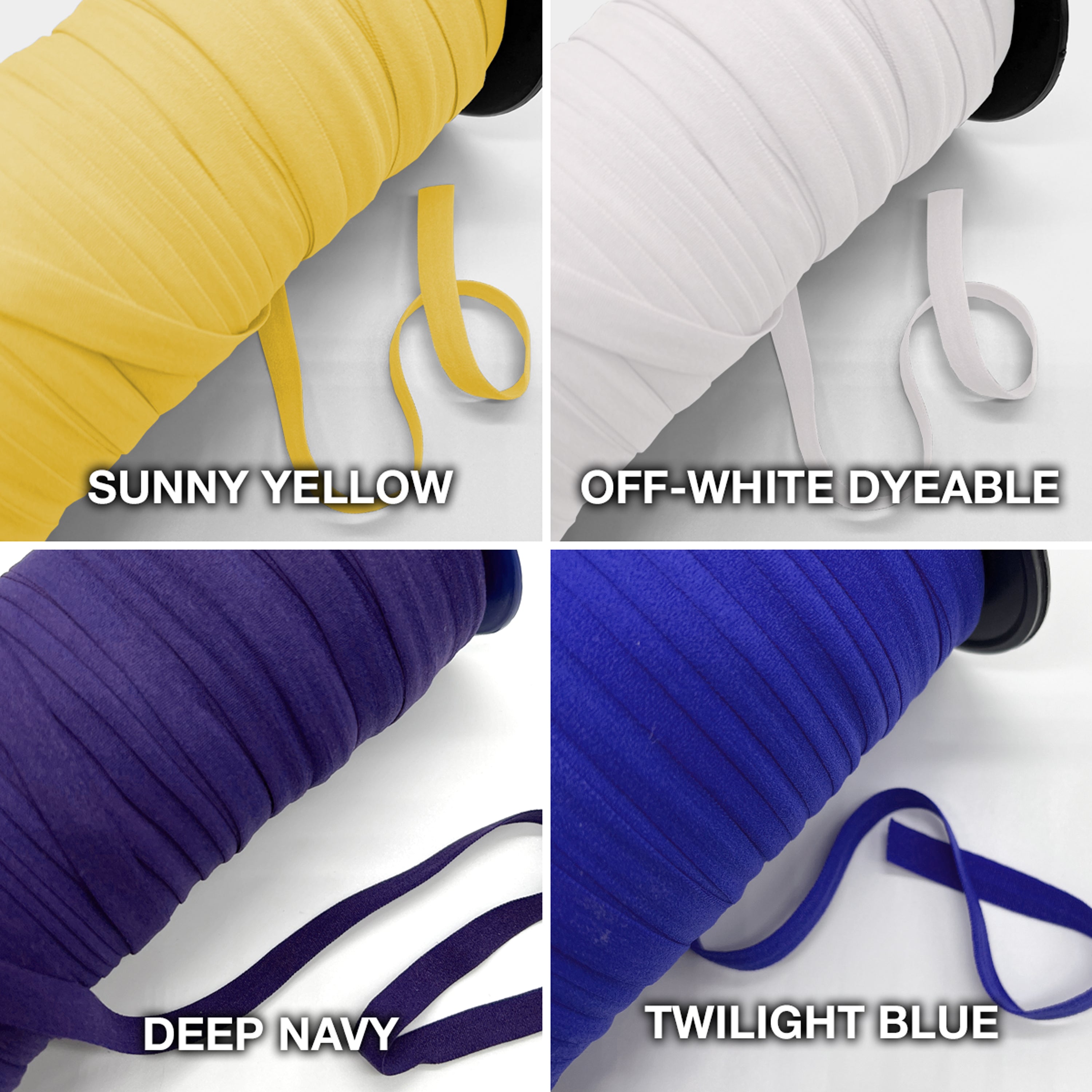 3/8” (10mm) Super Flat Soft Matte Elastic, Stretch Trim- 2 Yards - Stitch Love Studio