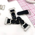 3/4" (20mm) Garter Clips for Lingerie in Clear/Silver or Black/Silver - Set of 4 - Stitch Love Studio