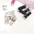 3/4" (20mm) Garter Clips for Lingerie in Clear/Silver or Black/Silver - Set of 4 - Stitch Love Studio