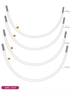 1 Pair- Standard Classic, or Day Bra Underwire Premium Quality Metal, Thermoplastic Coated- Sizes 30 to 50 - Stitch Love Studio