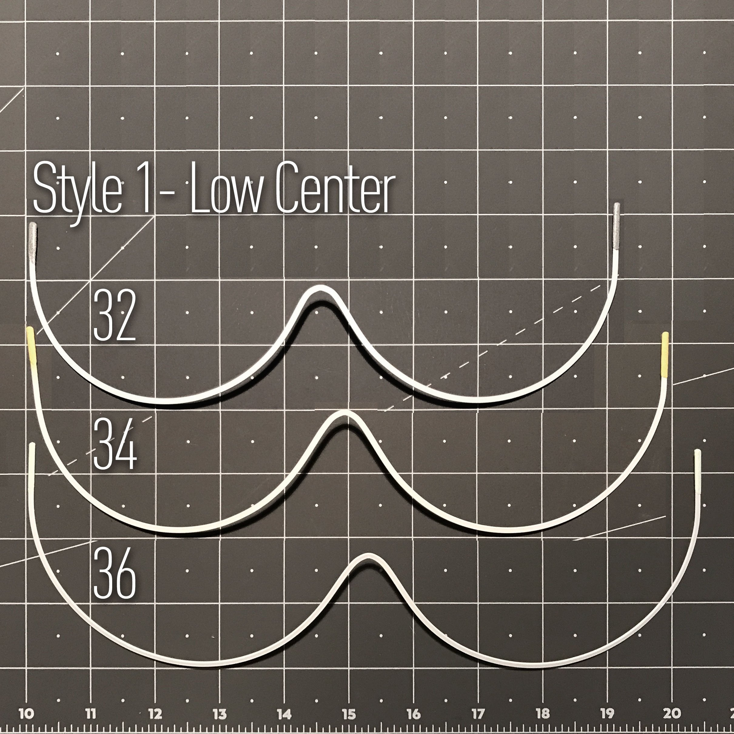 Continuous or Mono Underwire, Premium Quality Metal, Thermoplastic Coated- Low and High Center Options- Sizes 32-40 - Stitch Love Studio