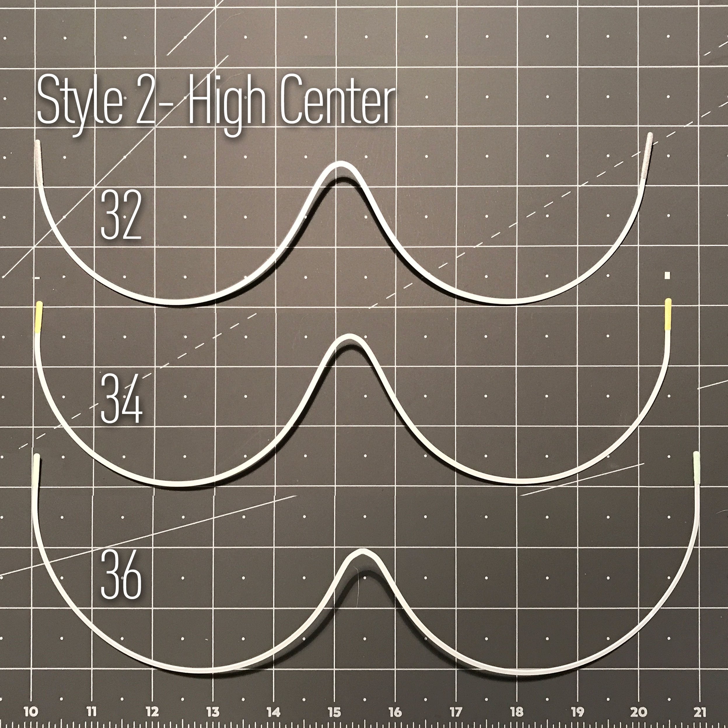 Continuous or Mono Underwire, Premium Quality Metal, Thermoplastic Coated- Low and High Center Options- Sizes 32-40 - Stitch Love Studio