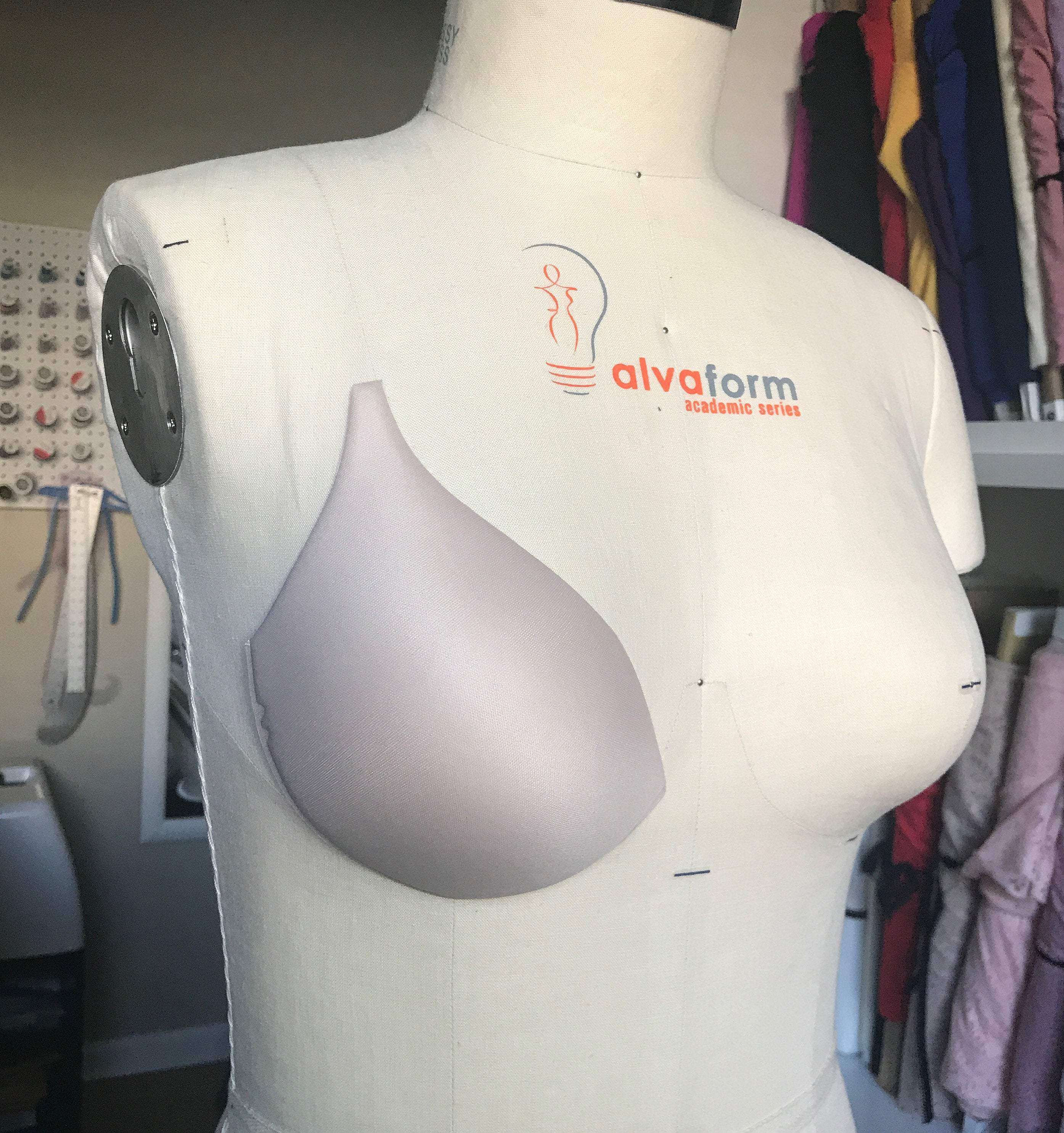 Molded Contoured Bra Cups, Inserts or Sewn In- in beige or black- Sizes 32-42 - Stitch Love Studio