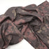 French Terry Knit Fabric Heather Chocolate Brown with Flower Print- by the 1/2 Yard - Stitch Love Studio