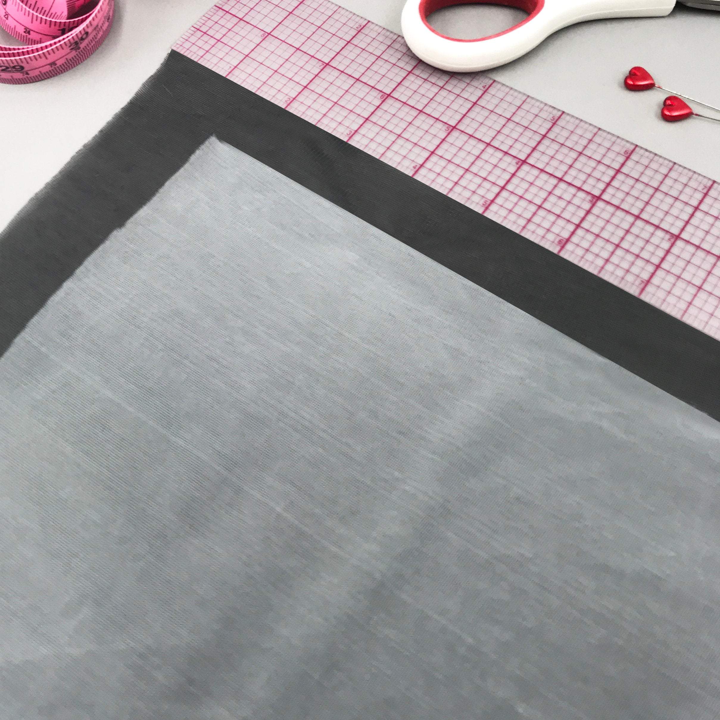 TO BE DISCONTINUED Sheer Nylon Tricot or Bra lining, low stretch- by the 1/2 Yard - Stitch Love Studio