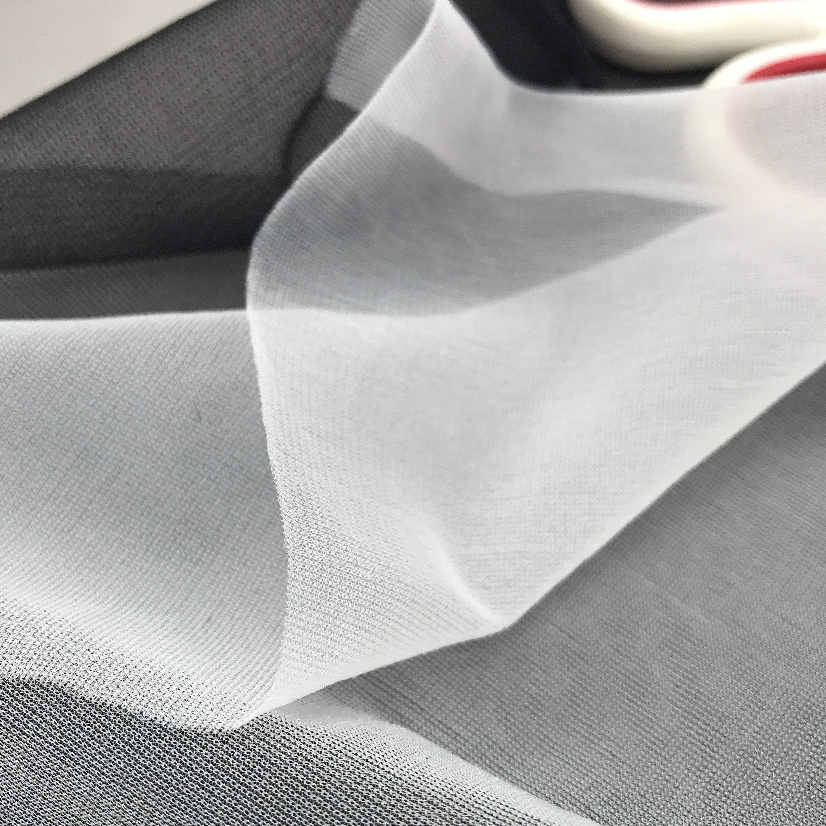 TO BE DISCONTINUED Sheer Nylon Tricot or Bra lining, low stretch- by the 1/2 Yard - Stitch Love Studio