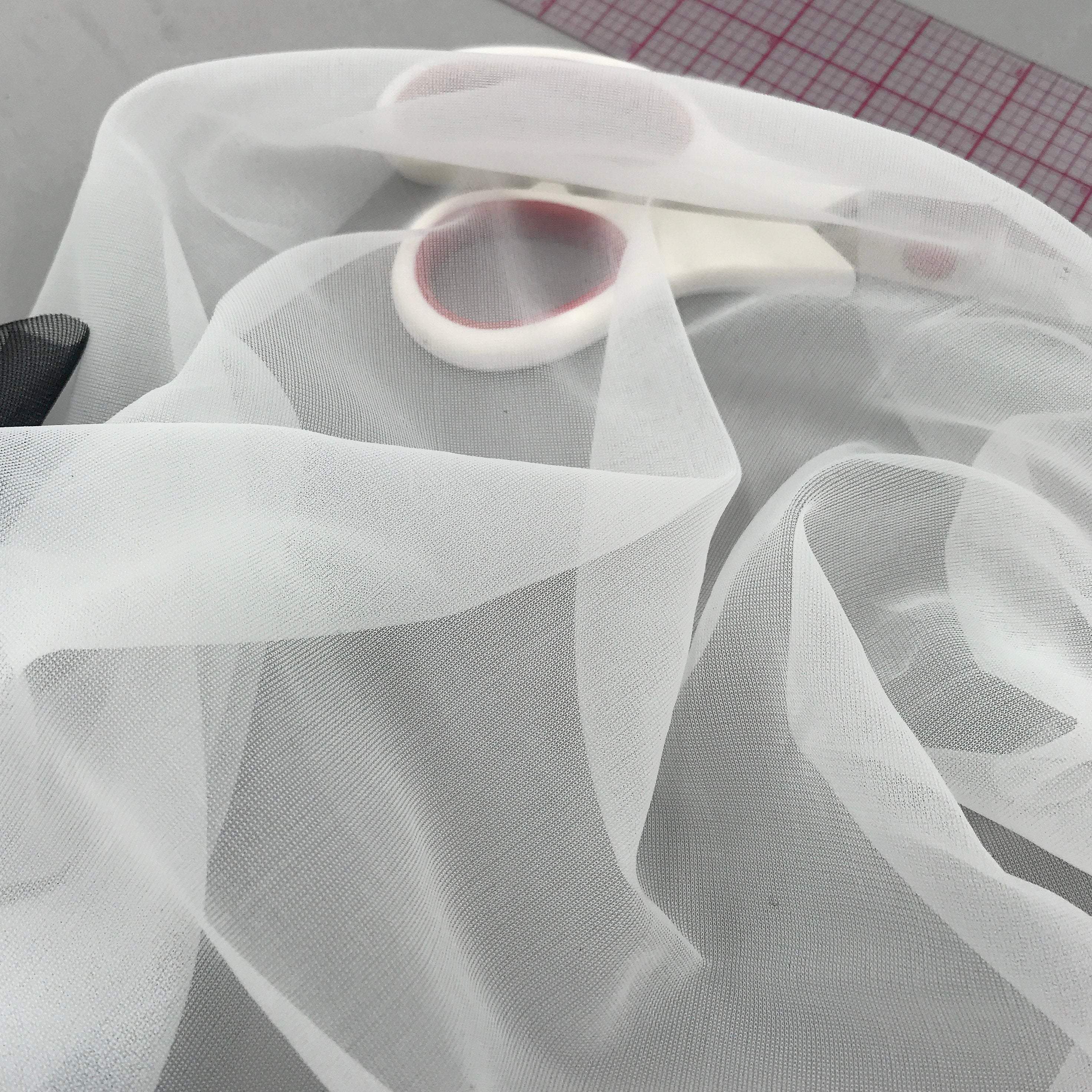 TO BE DISCONTINUED Sheer Nylon Tricot or Bra lining, low stretch- by the 1/2 Yard - Stitch Love Studio