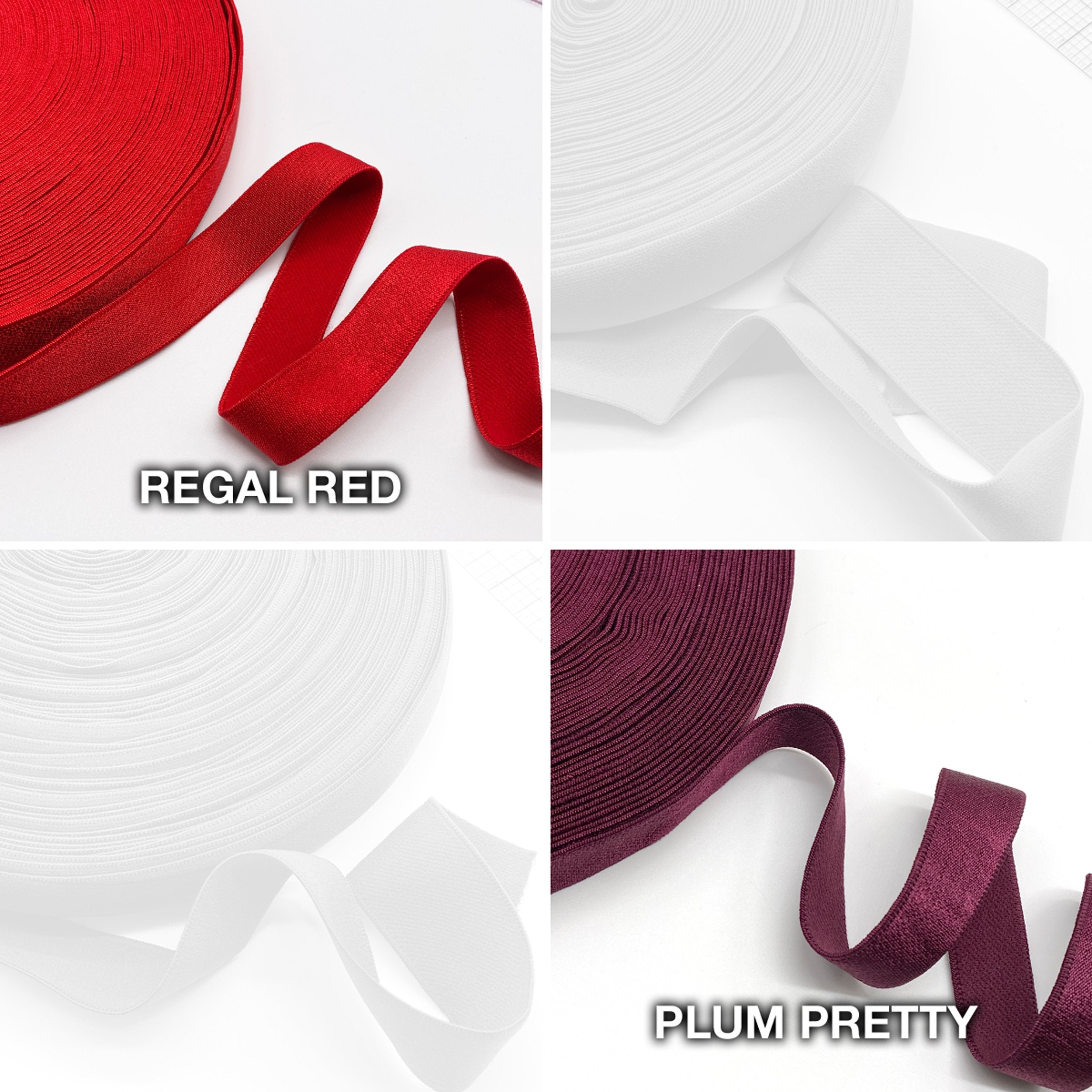 3/4" (20mm) Shiny, Plush Back Waist Elastic- 2 Yards - Stitch Love Studio
