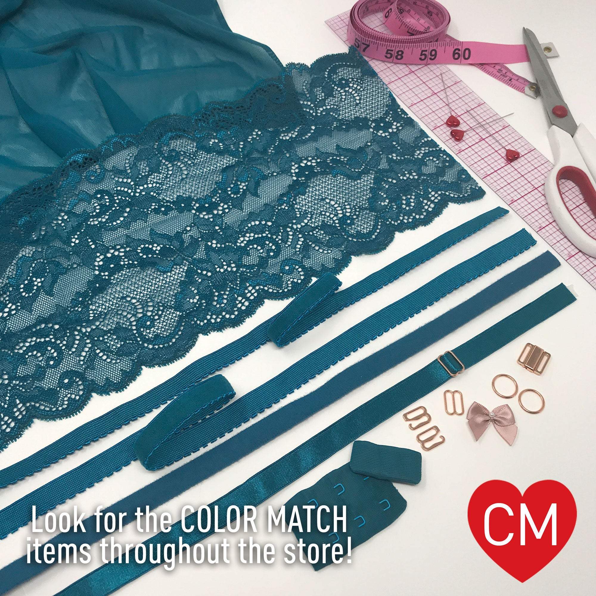 3/4" (20mm) Shiny, Plush Back Waist Elastic- 2 Yards - Stitch Love Studio