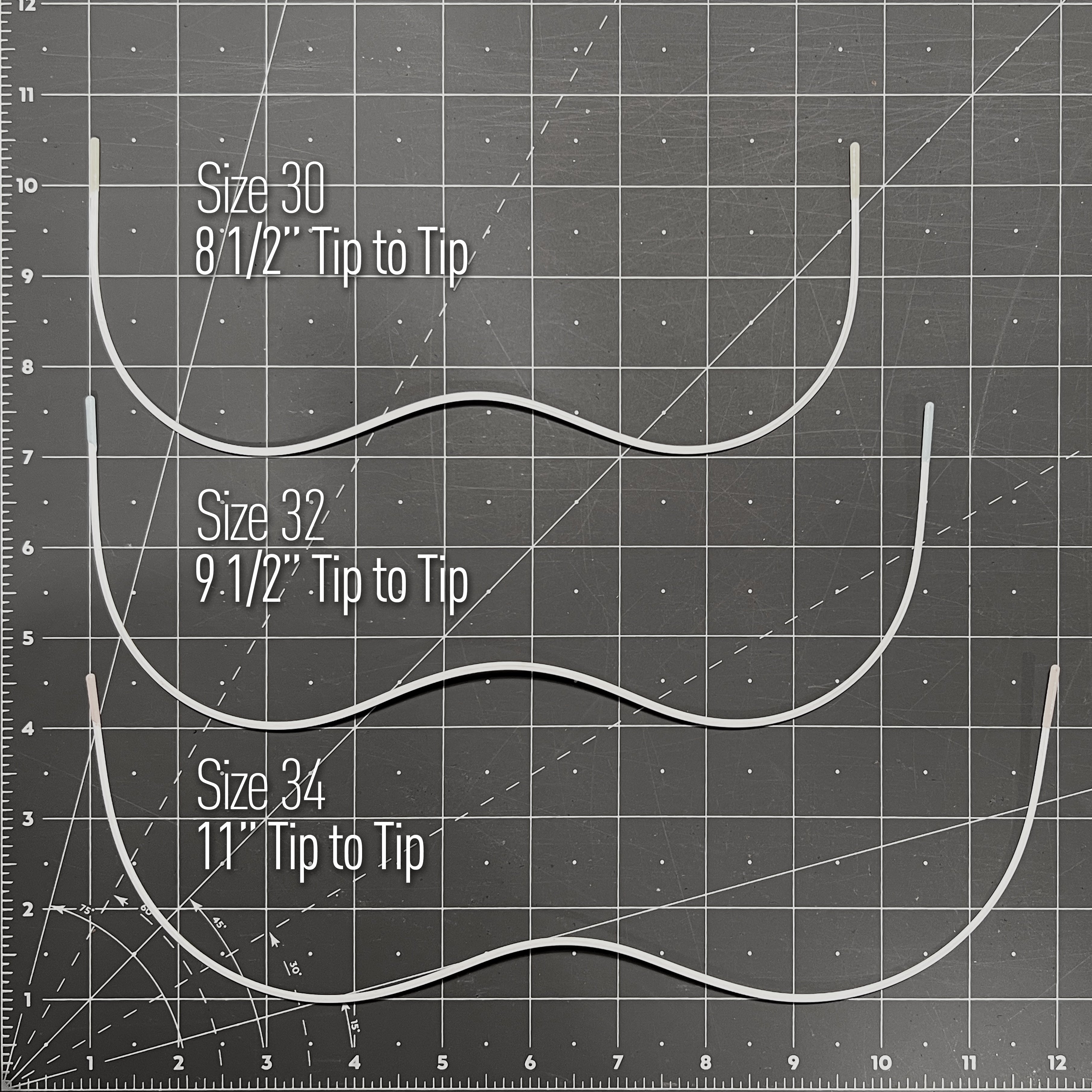 Continuous or Mono Underwire, Premium Quality Metal, Thermoplastic Coated, for Bra, Lingerie or Swimwear - Stitch Love Studio