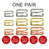 1/4" (6mm), 5/16" (8mm), 3/8" (10mm), 1/2" (12mm), 5/8" (15mm) Bra Strap Slider G Hook- Set of 2 - Stitch Love Studio