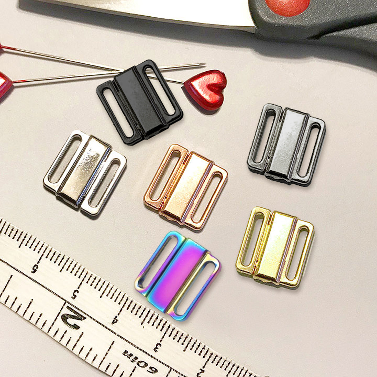1/2" (12mm) Metal Front Closures - Stitch Love Studio