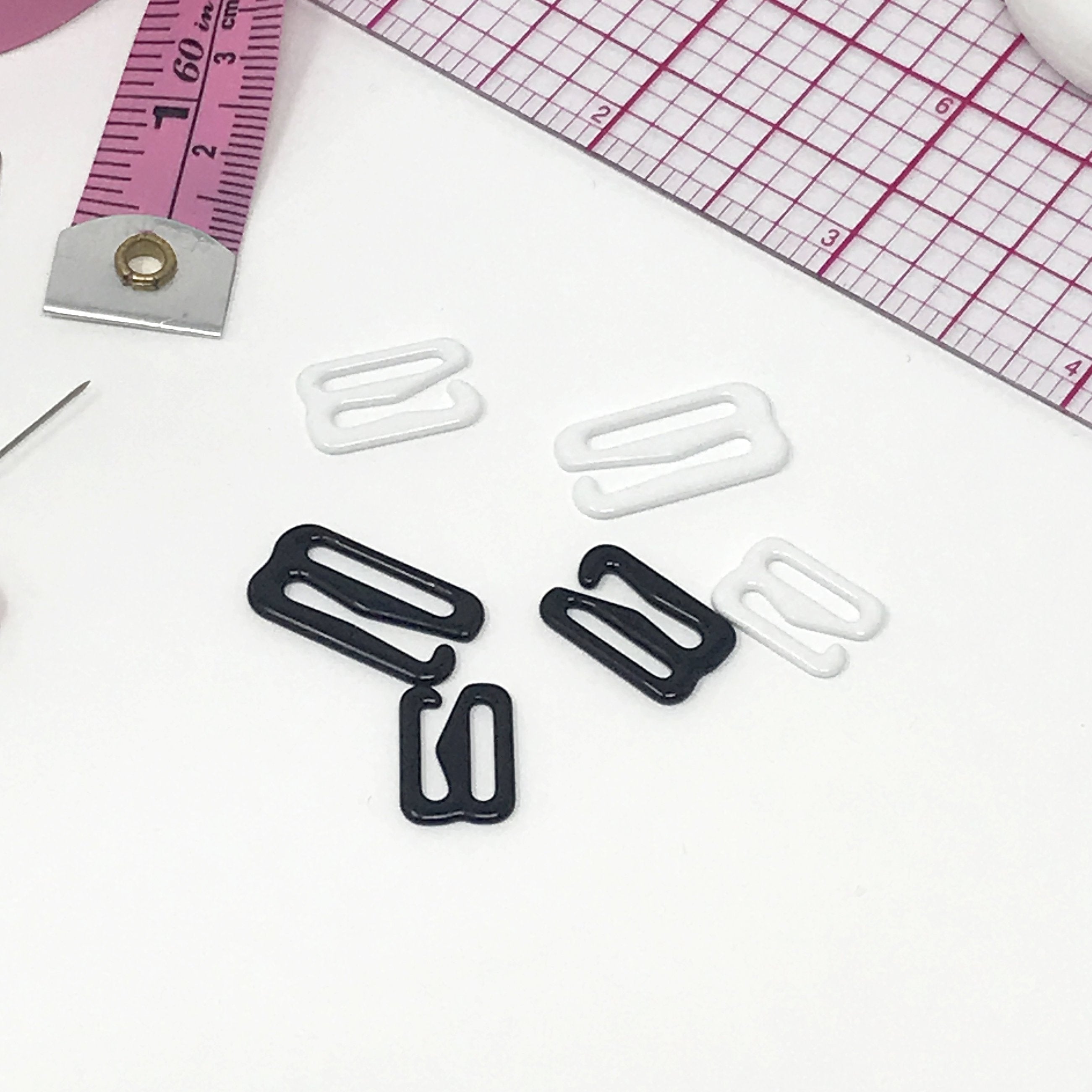 3/8" (10mm), 1/2" (12mm), 5/8" (15mm) Bra Strap Slider G Hooks- Set of 2 - Stitch Love Studio