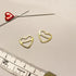 3/8" (10mm), 1/2" (12mm), 5/8" (15mm) Metal Heart-Shaped Bra Strap Sliders- Set of 2 - Stitch Love Studio