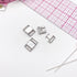 3/8" (9 mm) Metal Front Closures in Silver for Bra, for Swimwear or Lingerie - Stitch Love Studio