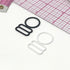 Set of 2 Rings OR 2 Sliders Bra Strap Sliders in Black- 3/8" (10mm), 1/2" (12mm), 5/8" (15mm), 1/4" (6mm) - Stitch Love Studio