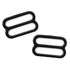 Set of 2 Rings OR 2 Sliders Bra Strap Sliders in Black- 3/8" (10mm), 1/2" (12mm), 5/8" (15mm), 1/4" (6mm) - Stitch Love Studio