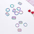 Set of 2 Rings OR 2 Sliders Bra Strap Sliders in Rainbow Colored for Bra making or Swimwear - 3/8"/10mm or 1/2"/12mm - Stitch Love Studio