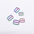 Set of 2 Rings OR 2 Sliders Bra Strap Sliders in Rainbow Colored for Bra making or Swimwear - 3/8"/10mm or 1/2"/12mm - Stitch Love Studio