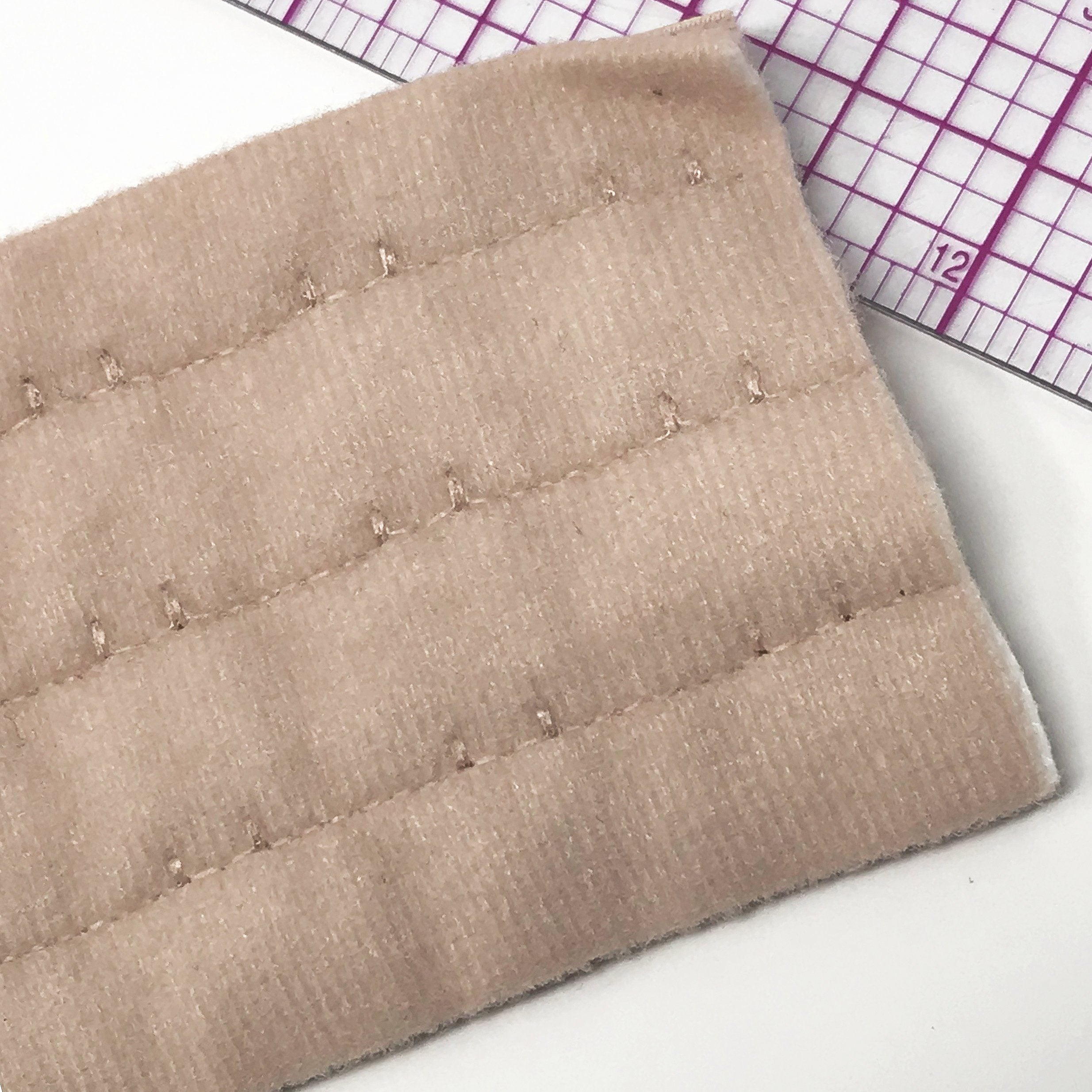 Continuous 3 Row Hook and Eye Tape, by the 1/4 Yard Increments - Stitch Love Studio