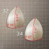 Push Up Triangular Shaped Style 2, Bra Cups or Sewn In for Lingerie, Swimwear, Dance Costumes, Dresses - Sizes 32-38 - Stitch Love Studio