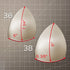 Push Up Triangular Shaped Style 2, Bra Cups or Sewn In for Lingerie, Swimwear, Dance Costumes, Dresses - Sizes 32-38 - Stitch Love Studio