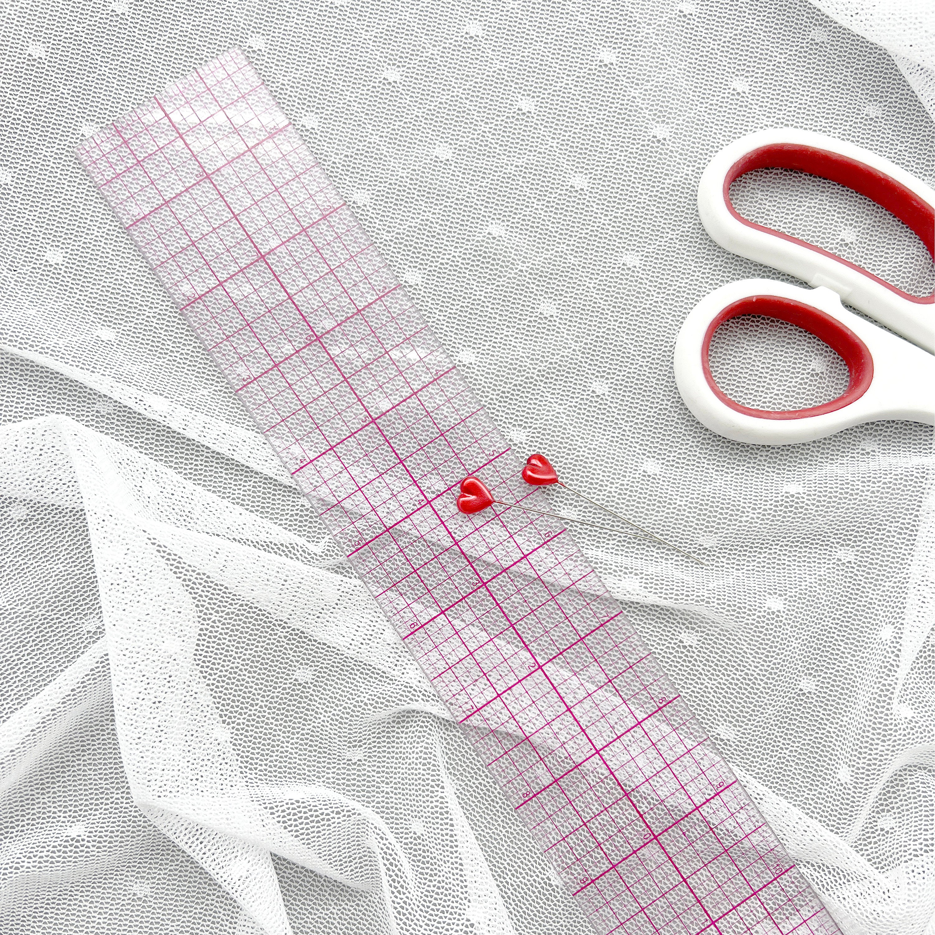 Dot Stretch Mesh Fabric, by the 1/2 Yard, Lightweight Power Mesh, High Quality - Stitch Love Studio