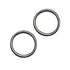 Set of 2 Rings OR 2 Sliders in Gunmetal Grey for Swimwear or Bra making– 3/8"/10mm, 1/2"/12mm - Stitch Love Studio