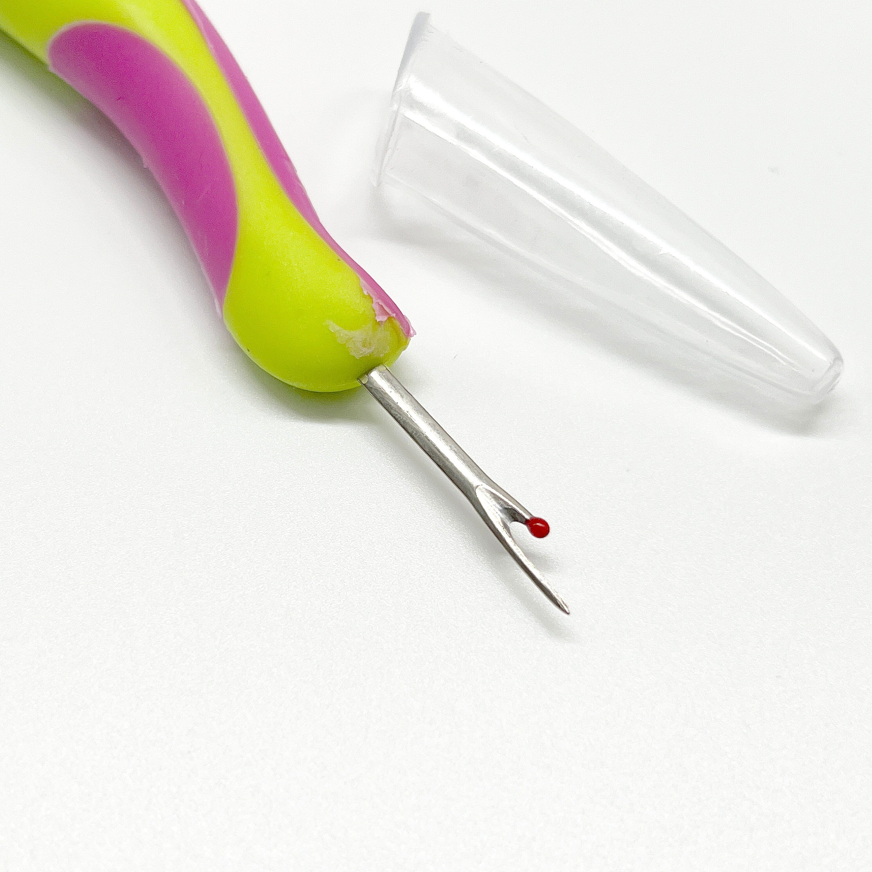Colorful Easy Grip Silicone-Handled Seam Ripper with Cap - Stitch Love Studio