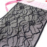 9" (23cm) Stretch Lace, Soft, High Quality in Black, White, Black-Pink or Wine-Pink- by the 1 yard - Stitch Love Studio