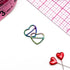 3/8" (10mm), 1/2" (12mm), 5/8" (15mm) Metal Heart-Shaped Bra Strap Sliders- Set of 2 - Stitch Love Studio
