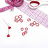 CLEARANCE- 5 Pair of Rings OR Sliders Bra Strap Sliders in Regal Red for Bra making or Swimwear - 1/4"/6mm, 3/8"/10mm, 1/2"/12mm - Stitch Love Studio