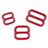 CLEARANCE- 5 Pair of Rings OR Sliders Bra Strap Sliders in Regal Red for Bra making or Swimwear - 1/4"/6mm, 3/8"/10mm, 1/2"/12mm - Stitch Love Studio