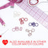 CLEARANCE- 5 Pair of Rings OR Sliders Bra Strap Sliders in Regal Red for Bra making or Swimwear - 1/4"/6mm, 3/8"/10mm, 1/2"/12mm - Stitch Love Studio