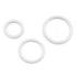 CLEARANCE- 5 Pair of Rings OR Sliders White Enamel for Bra making or Swimwear - 1/4"/6mm, 3/8"/10mm, 1/2"/12mm - Stitch Love Studio
