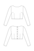 PDF Named Clothing Pattern- Kanerva Button-Back Tee