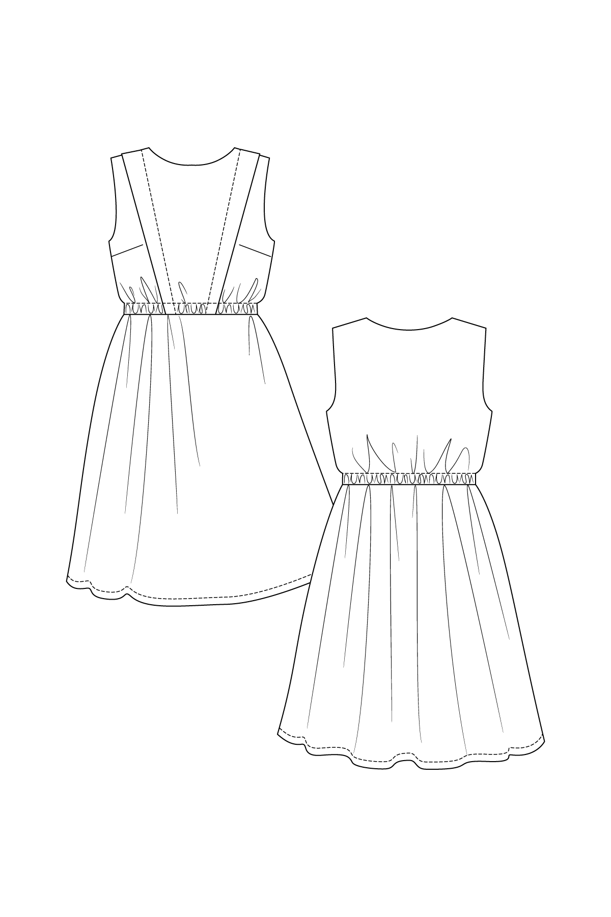 PDF Named Clothing Pattern- Leini Dress - Stitch Love Studio