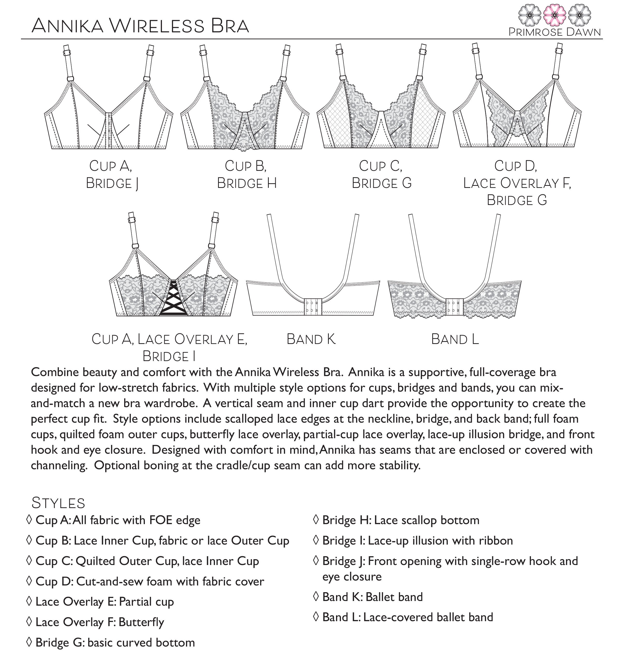 PDF Primrose Dawn Sewing Pattern- Annika Bra