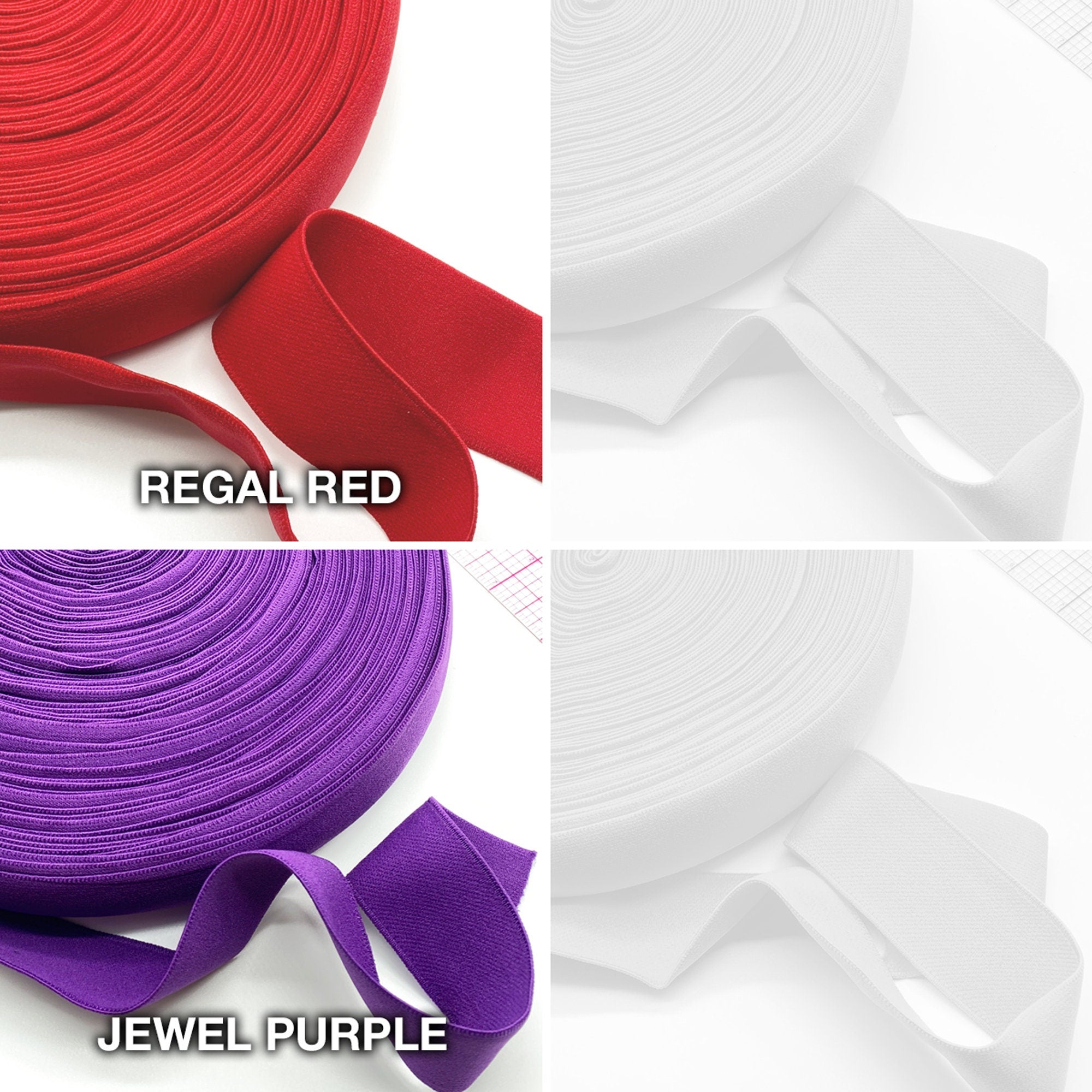 Stitch Love Studio- 1 inch or 25mm satin elastic