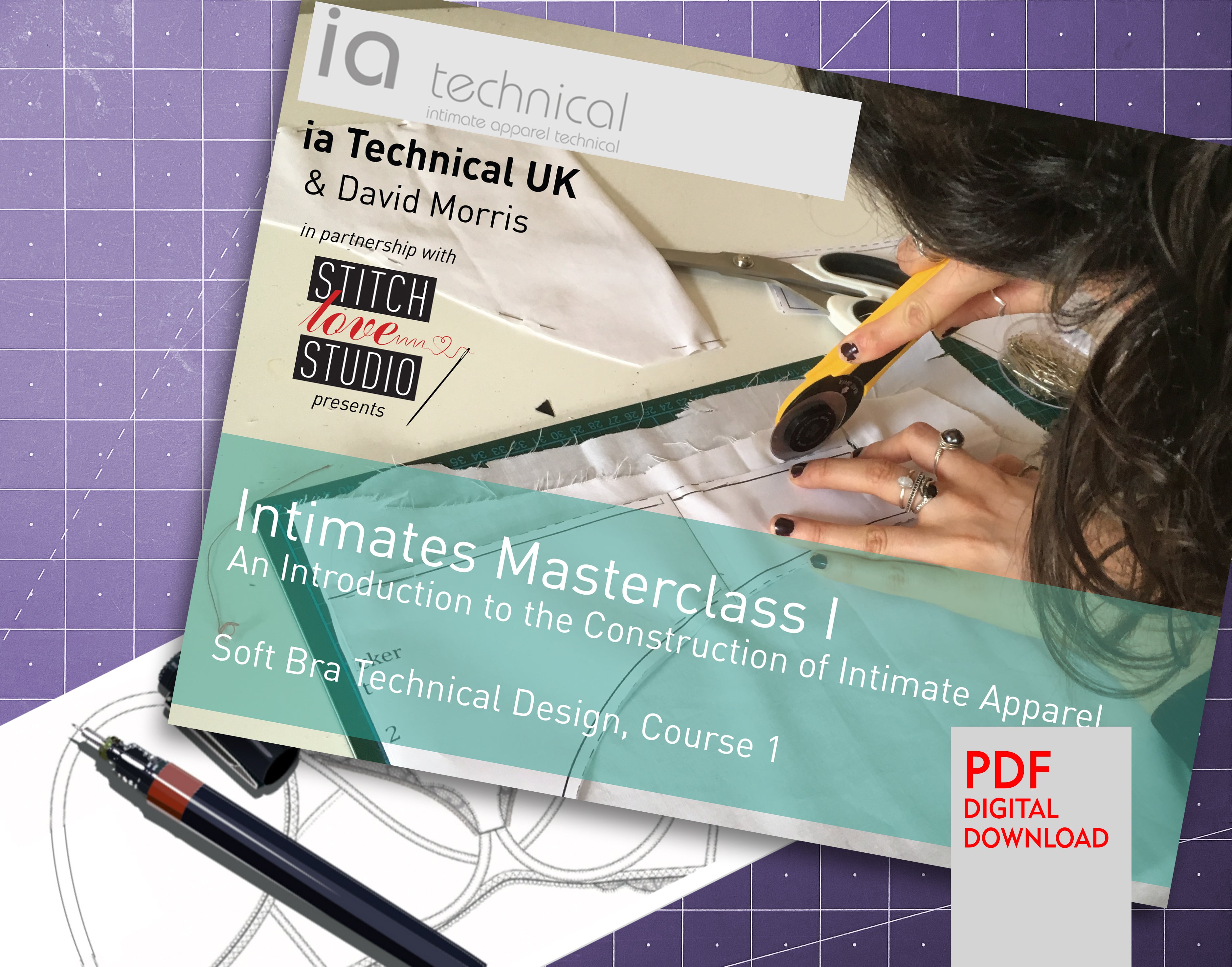 Intimates Masterclass I, Soft Bra Technical Design, Course 1 - Stitch Love Studio