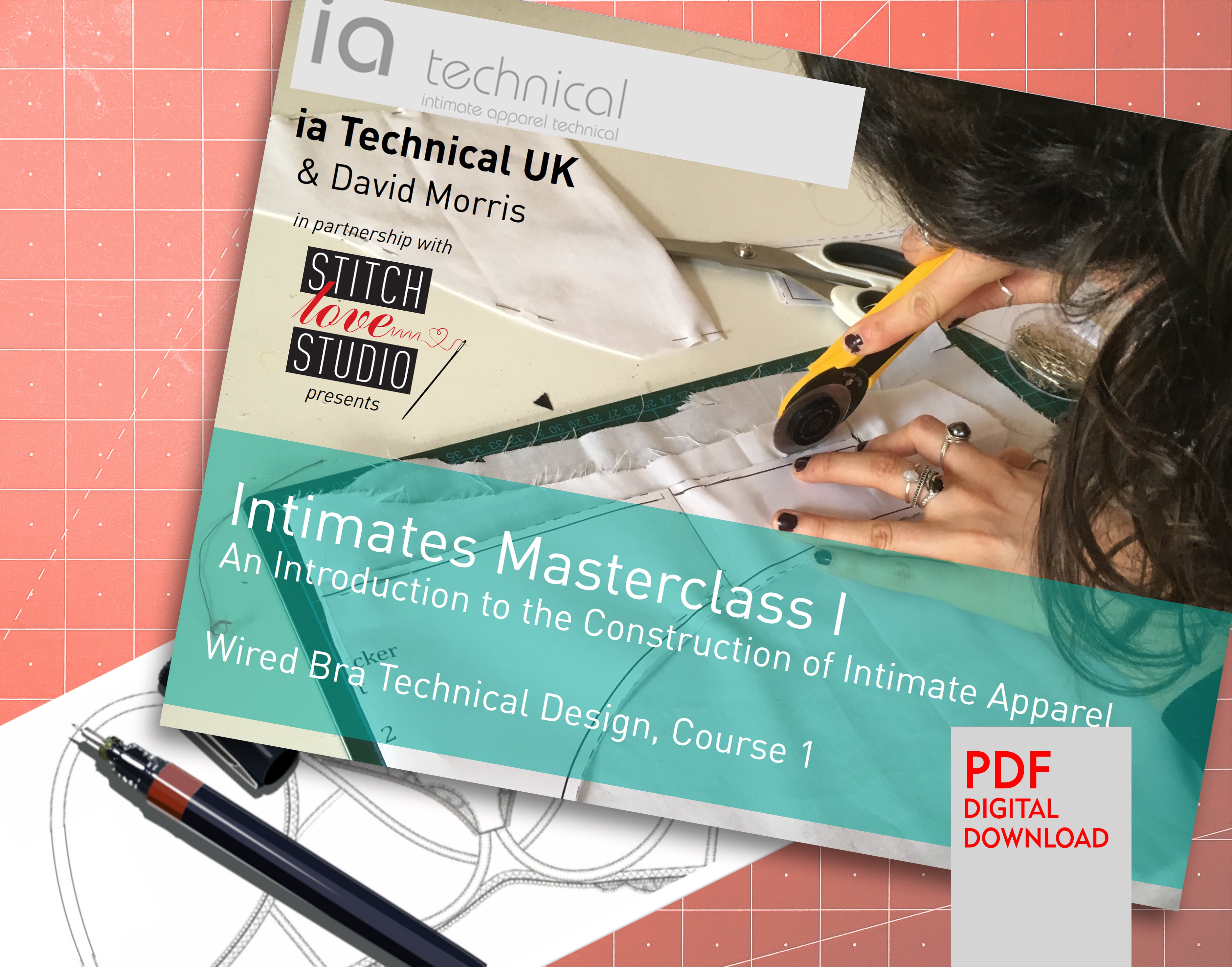 Intimates Masterclass I, Wired Bra Technical Design, Course 1-Stitch Love Studio