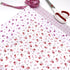 Cotton Spandex Knit Jersey Fabric, by the 1/2 Yard, Small Roses in Dark Pink or Red Print-Stitch Love Studio