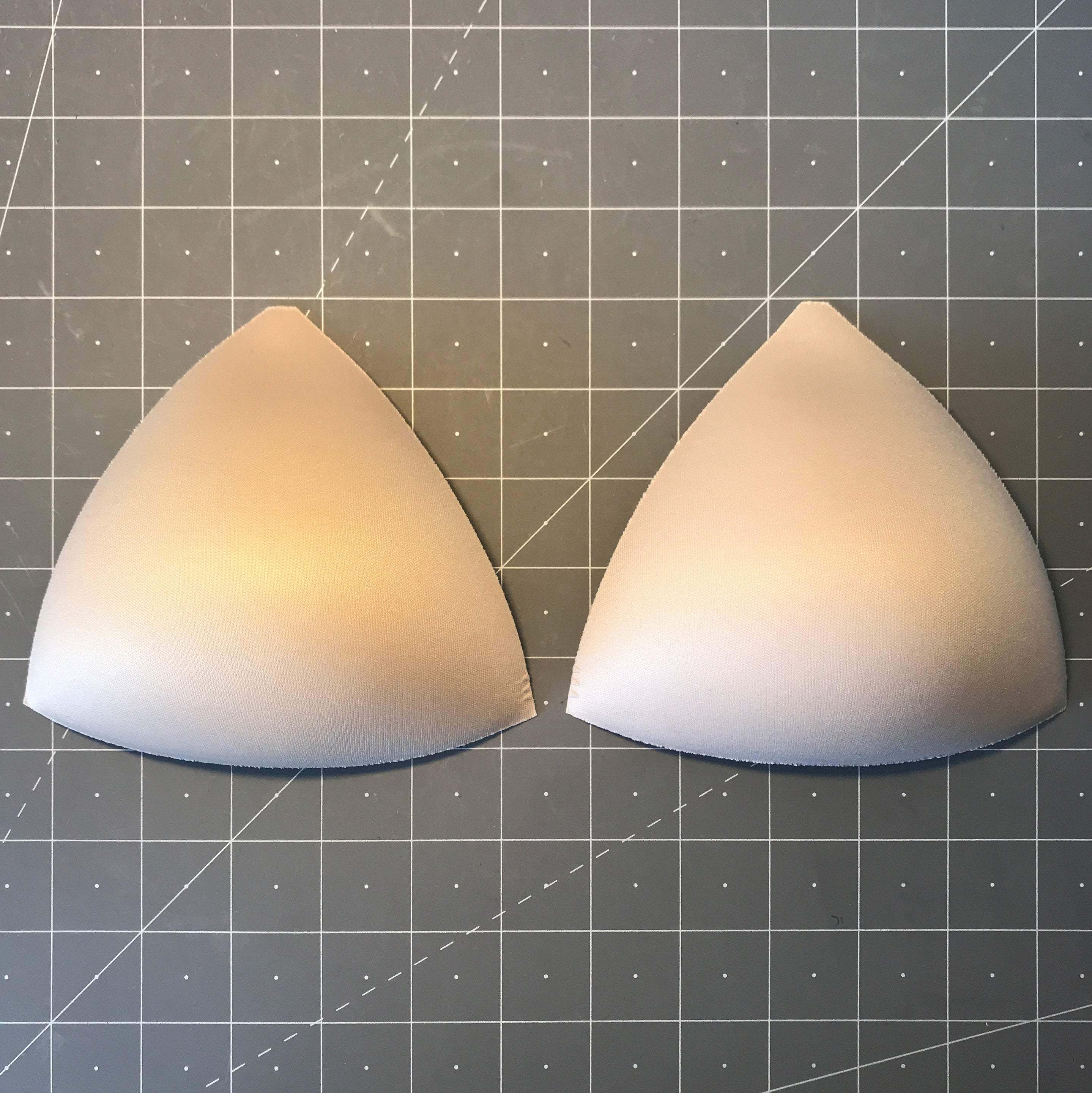 Molded Bra Cups, Long Triangular Shaped, Inserts or Sewn in for Lingerie,  Swimwear, Dance Costumes, Dresses Sizes 32-42 -  Ireland